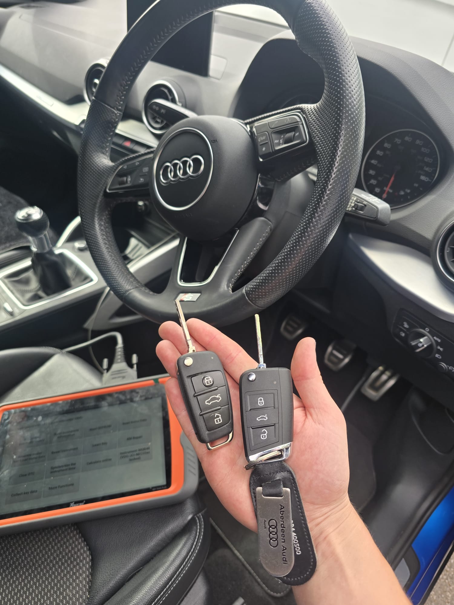 Audi Q2 and VW Golf all keys lost replacement keys programmed on site